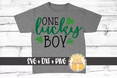 One Lucky Boy - St Patrick's Day SVG PNG DXF Cut Files Product Image 1