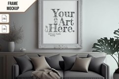 Wooden Frame Smart Mockup PSD &amp; JPG Template Graphic Product Image 1
