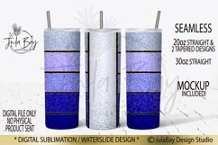 Skinny Tumbler Sublimation Designs Bundle Glitter Stripes Product Image 2