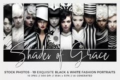 Exquisite Black & White Fashion Portraits Product Image 1