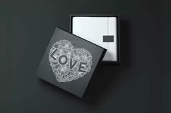 Heart SVG | Zentangle Floral Heart | Flower SVG | Love SVG Product Image 6