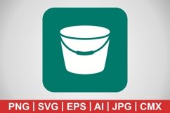 Vector Bucket Icon Product Image 1