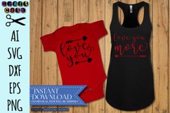 Love You SVG, Love You More SVG, Mother and Baby SVG Product Image 1