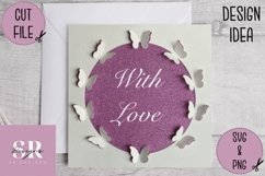 3D Butterfly frame | Paper cutting | butterfly wreath Product Image 2