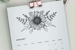 Sunflower svg, floral swag svg, wildflower svg Product Image 3