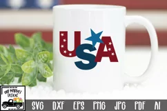 USA SVG Cut File - Patriotic SVG DXF EPS PNG Product Image 1