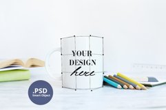 Teacher Coffee mug mockup, Back to school Mug PSD mock up Product Image 3