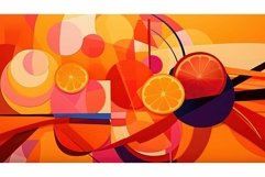 abstract poster orange background Product Image 1