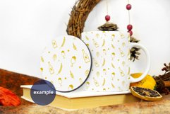 Mug & Round Coaster mockup, Winter Coaster & Mug Mockup PSD Product Image 4