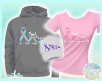 Find A Cure Two Colors Ribbon Svg Dxf Eps Png Pdf Files Product Image 2
