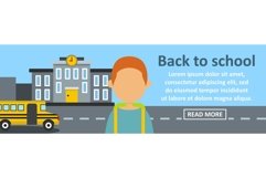 Back to school banner horizontal concept Product Image 1