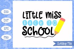 Little miss back to school SVG File Product Image 1