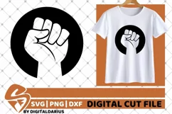 Fist Power svg, Hand svg, Fingers, Punch svg, Strong svg Product Image 2