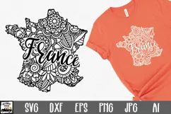 France SVG File - France Mandala Design Product Image 1
