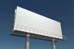 Billboard Sign Mockup Side View Product Image 2