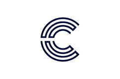 Monogram C Logo design vector isolated Product Image 1