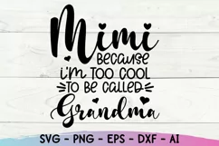 Mimi Svg, Grandmother Svg, Blessed Mimi Svg, Mothers Day Svg Product Image 2