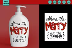 Funny Christmas SVG, Soap Dispenser SVG, Sanitizer Germs SVG Product Image 1