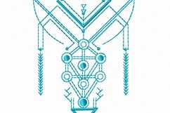 Sacred Geometry Redwork Machine Embroidery Design 2 sizes Product Image 2