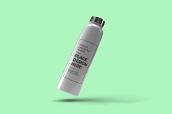 Rounded Long Bottle 3D Mockup Template Photoshop Product Image 1