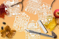 Bundle of Autumn Thanksgiving Quote Cutting File Product Image 2