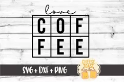 Love Coffee - Caffeine SVG PNG DXF Cut Files Product Image 2