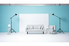 seamless light blue studio background Product Image 1
