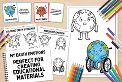 Earth Emotions Clipart SVG Product Image 2