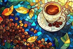 Stained Glass Cup Background Wallpaper Product Image 1