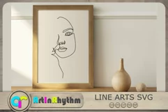 Women Faces Line Art SVG, Abstract Faces SVG, Face Line Arts Product Image 2