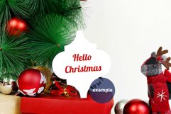White Arabesque Mockup Ornament, Sublimation Ornament PSD Product Image 3
