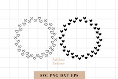 Heart frame svg, Hearts svg files for cricut, Mother's Day Product Image 1