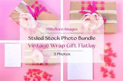 Vintage gift and Greeting Card Flatlay. 3 Pack Styled Photos Product Image 1