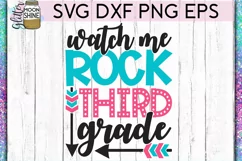 Watch Me Rock 3rd Grade SVG DXF PNG EPS Cutting Files Product Image 2