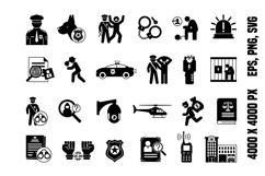 Glyph Police Icons Product Image 1