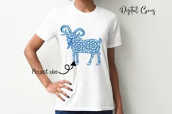 Goat, Chinese new year SVG / DXF / EPS / PNG files Product Image 4