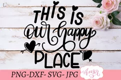 This is our happy place svg, Porch sign svg Product Image 3