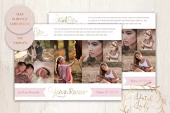 PSD Year In Review Photo Collage Card Template #4 Product Image 1
