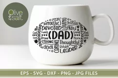 fathers day svg, dad svg, fathers day word art svg Product Image 2