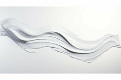fluid silver paint stroke Product Image 1