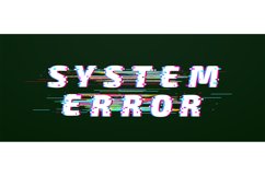 Glitch system error digital distorted glitched text Product Image 1