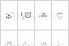 Instagram Story Highlights Icons Set of 62 Hand Drawn Product Image 6