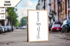 Wooden Frame Smart Mockup PSD &amp; JPG Template Graphic Product Image 1