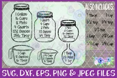Kitchen Measurement Chart SVG - Free Design of The Week Product Image 1