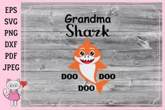 Grandma Shark SVG, DXF, AI, EPS, PNG, JPEG Product Image 2