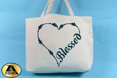 Blessed SVG PNG EPS DXF Thanksgiving SVG Floral Heart SVG Product Image 10