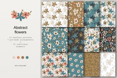 Abstract flowers - set of seamless patterns Product Image 1