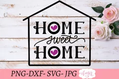 Home Sweet Home SVG | Farmhouse Sign Cut File Product Image 3