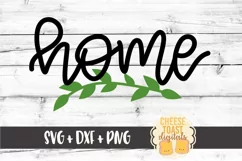 Home - Sign SVG File - SVG PNG DXF Cut Files Product Image 2