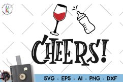 Mom-cheers baby svg Product Image 1